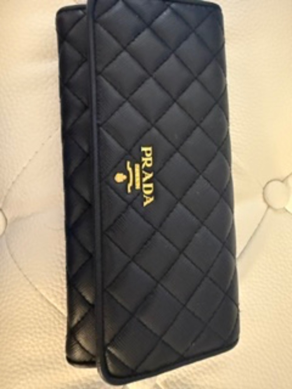 Prada Quiled Bi-Fold Wallet